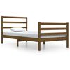 vidaXL Bed Frame without Mattress Honey Brown Solid Wood Pine 100x200 cm