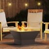 vidaXL Fire Pit Black 60 x 60 x 35 cm Steel
