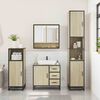 vidaXL 3 Piece Bathroom Furniture Set Sonoma Oak Engineered Wood