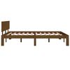 vidaXL Bed Frame without Mattress Honey Brown 150x200cm King Size