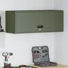vidaXL Wall Cabinet for Garage with Gas-lift Door Olive green