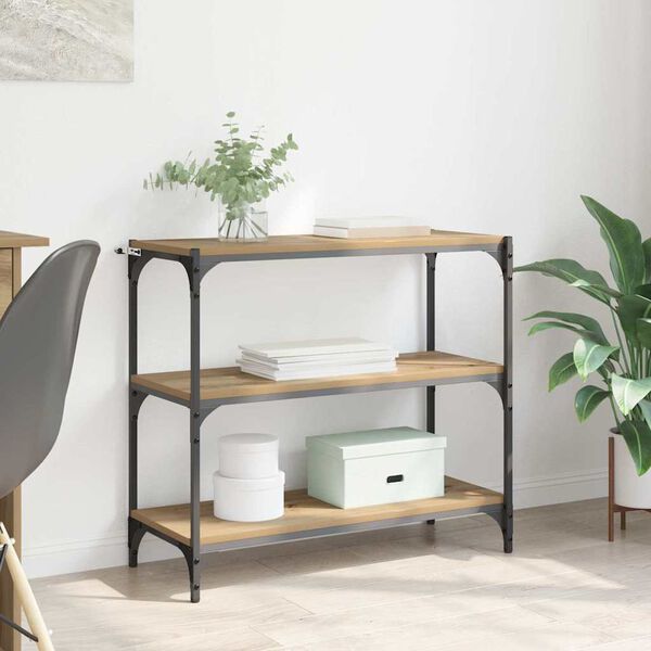 vidaXL Book Cabinet Artisan Oak 80 x 33 x 70.5 cm