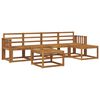 vidaXL Outdoor Sofa Set 6 pcs Natural Solid Acacia Wood