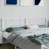 vidaXL Metal Replace Headboard White 193 cm
