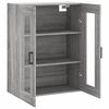 vidaXL Wall Mounted Cabinet Grey Sonoma 69.5x34x90 cm