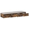 vidaXL Bed Drawers Smoked Oak 120 x 36.5 x 16.5 cm Engineered Wood