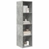 vidaXL Wall-mounted TV Cabinet Concrete Grey 37x37x142.5 cm Engineered Wood