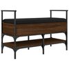vidaXL Shoe Bench Brown Oak 85.5x42x57.5 cm Engineered Wood