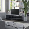 vidaXL TV Cabinet High Gloss Black 120x34x30 cm Engineered Wood