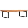 vidaXL Basin Shelf Wall Mounted Steel and Solid Wood Beech