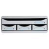 Exacompta Desktop Drawer Set Toolbox with 4 Drawers Light Grey
