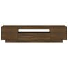 vidaXL TV Cabinet with LED Lights Brown Oak 160x35x40 cm