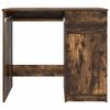 vidaXL Desk Smoked Oak 86x49x76 cm Engineered Wood