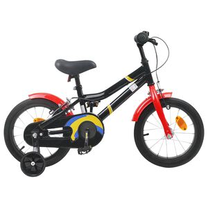 vidaXL Kids Bike 16 Inches for 4-6 Years Old Black Red