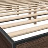 vidaXL Bed Frame without Mattress Brown Oak 160x200 cm