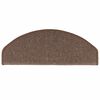 vidaXL Stair Mats 10 pcs 65x24x4 cm Coffee Brown Half Round Large
