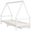 vidaXL Kids Bed Frame with Drawers White 90x200 cm Solid Wood Pine