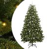 vidaXL Artificial Christmas Tree 240 cm 300 LEDs Warm White Green