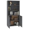 vidaXL Highboard HAMAR Solid Wood Pine Dark Grey