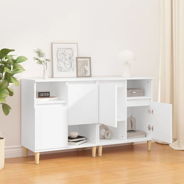 vidaXL Sideboards 2 pcs White 60x35x70 cm Engineered Wood