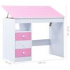 vidaXL Children Drawing Study Desk Tiltable Pink and White