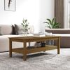 vidaXL Coffee Table Honey Brown 110x50x40 cm Solid Wood Pine