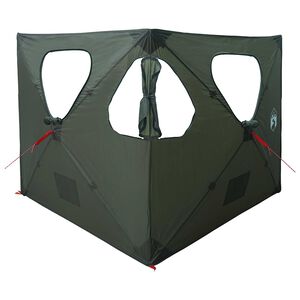 vidaXL Hunting Tent 145 x 145 x 150 cm Army Green Polyester and Steel