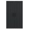 vidaXL Dishwasher Panel Lucca Black 60 x 31 x 100 cm Engineered Wood