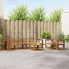 vidaXL Outdoor Sofa Set 7 pcs Natural Solid Acacia Wood