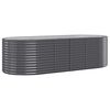 vidaXL Garden Raised Bed Galvanised Steel 249x100x68 cm Anthracite