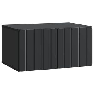 vidaXL Wall-Mounted TV Cabinet 59.5 x 41 x 30 cm Black Engineered Wood