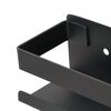 vidaXL Shower Shelf Matt Black 23x6.5x6 cm Brushed 304 Stainless Steel