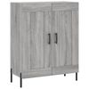 vidaXL Highboard Grey Sonoma 69.5x34x180 cm Engineered Wood