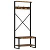 vidaXL Clothes Rack Multicolour 80x40x190 cm Solid Wood Reclaimed