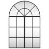 vidaXL Wall Mirror Black 60x90 cm Arch Iron