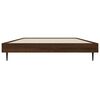 vidaXL Bed Frame without Mattress Brown Oak 90x200 cm Engineered Wood