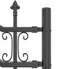 vidaXL Garden Fence Grey 115 cm Powder-coated steel