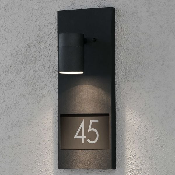 KONSTSMIDE House No. Wall Light Modena Matte Black