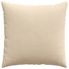 vidaXL Sofa Pillows 2 pcs Cream 80 x 80 cm Fabric