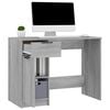 vidaXL Desk Grey Sonoma 100x50x75 cm Engineered Wood