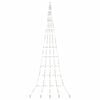vidaXL LED Christmas Tree with Ground Spikes Multicolour 511 cm Metal