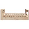 vidaXL Bed Frame without Mattress 140x190 cm Solid Wood Pine