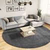 vidaXL Rug OVIEDO Short Pile Anthracite &Oslash; 280 cm