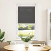 vidaXL Pleated Blind Black 60x100 cm Fabric Width 59.4 cm Polyester