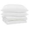 vidaXL Summer Duvet with Pillow 3 pcs White Microfibre
