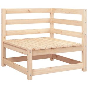 vidaXL Garden Corner Sofa Solid Wood Pine