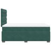 vidaXL Box Spring Bed with Mattress Dark Green 120x190 cm Small Double Velvet