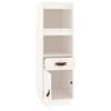 vidaXL Highboard White 34x40x108,5 cm Solid Wood Pine