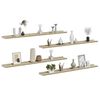 vidaXL Wall Shelves 4 pcs White and Sonoma Oak 100x9x3 cm