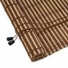 vidaXL Roller Blind with Curtains Manual Brown 60 x 160 cm Bamboo